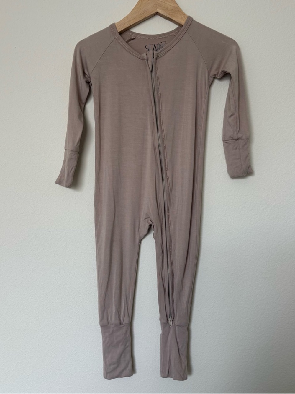 Scainf Baby Bamboo Zip-Front Pajamas 6-12M